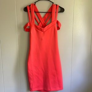 Coral Guess formal dress